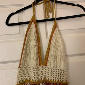 boho maxi halter dress